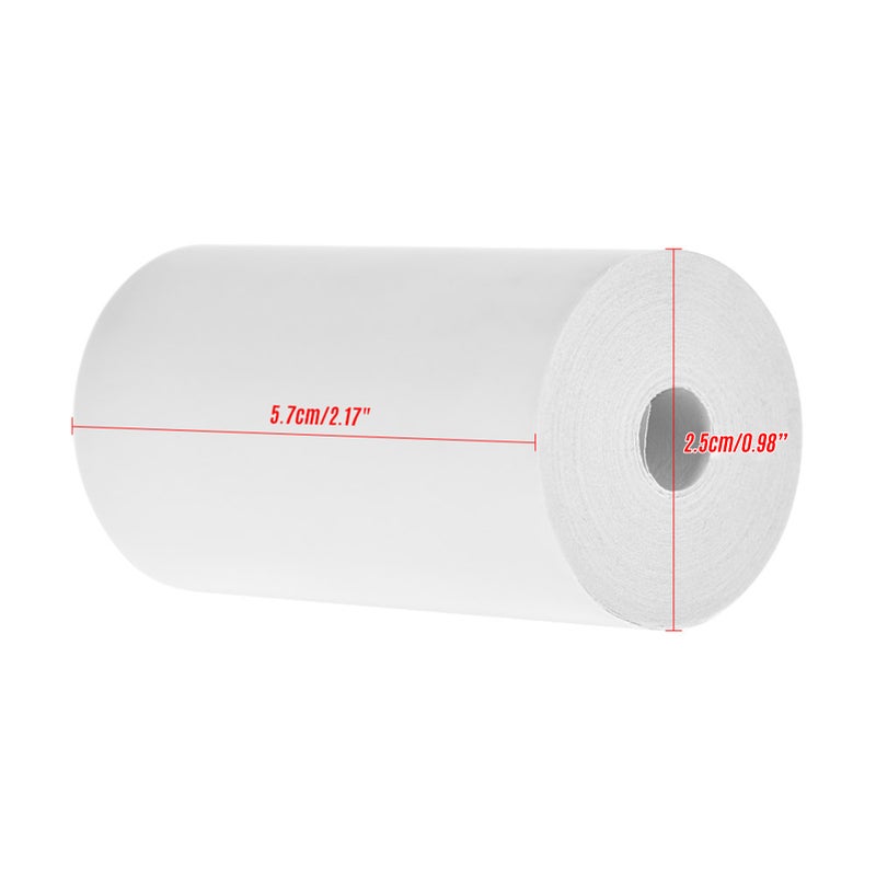 10pcs Thermal Receipt Paper Rolls 57*25mm Ticket Printing for Cash Register POS Receipt Printer Peripage Poooli Paperang Photo Printer - Image 2