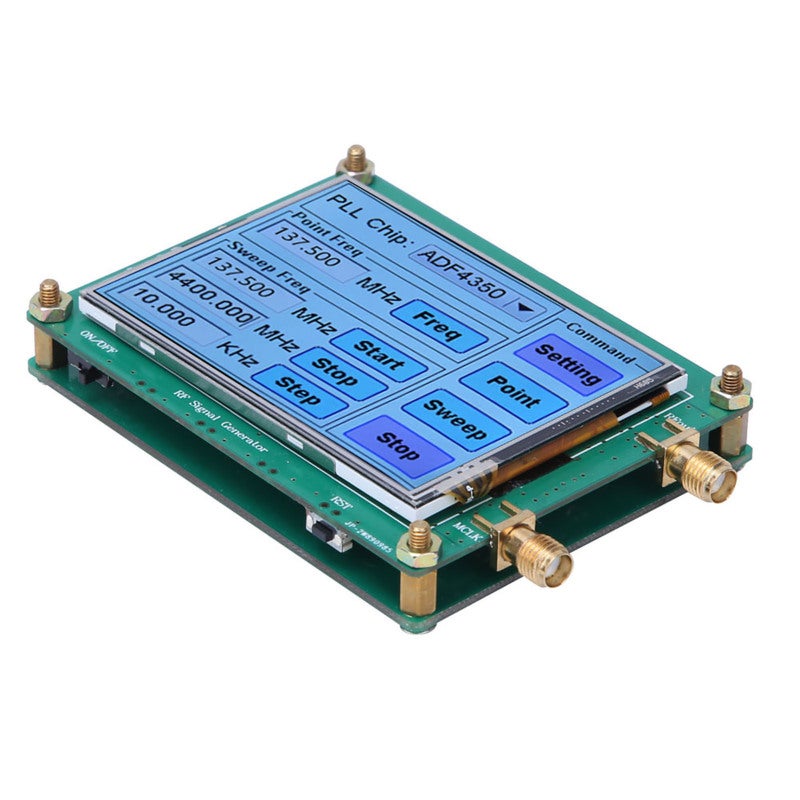 RF Signal Generator: Full Touch Screen - PC Control SMA Female Signal Source for Wireless Infrastructure, Test Equipment, Wireless Local Area Network - Image 2
