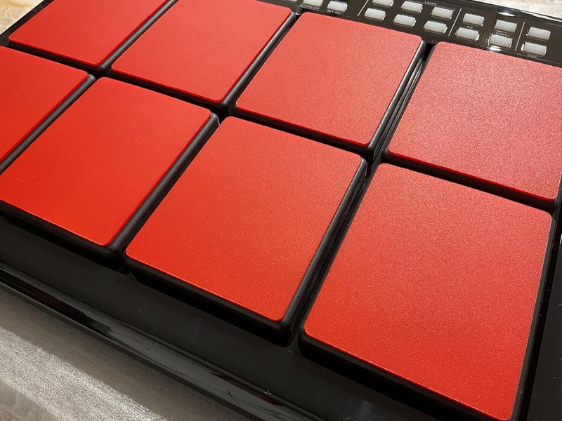 RHYTHM PRO Self Adhesive Silicon Rubber Patchment Set Of 8 Pcs For Roland Octapad SPD-30. Super look & Bounce, Ultimate Premium Quality Silicon, Protect Your Octapad From Hard Hitting.(RED) - Image 5