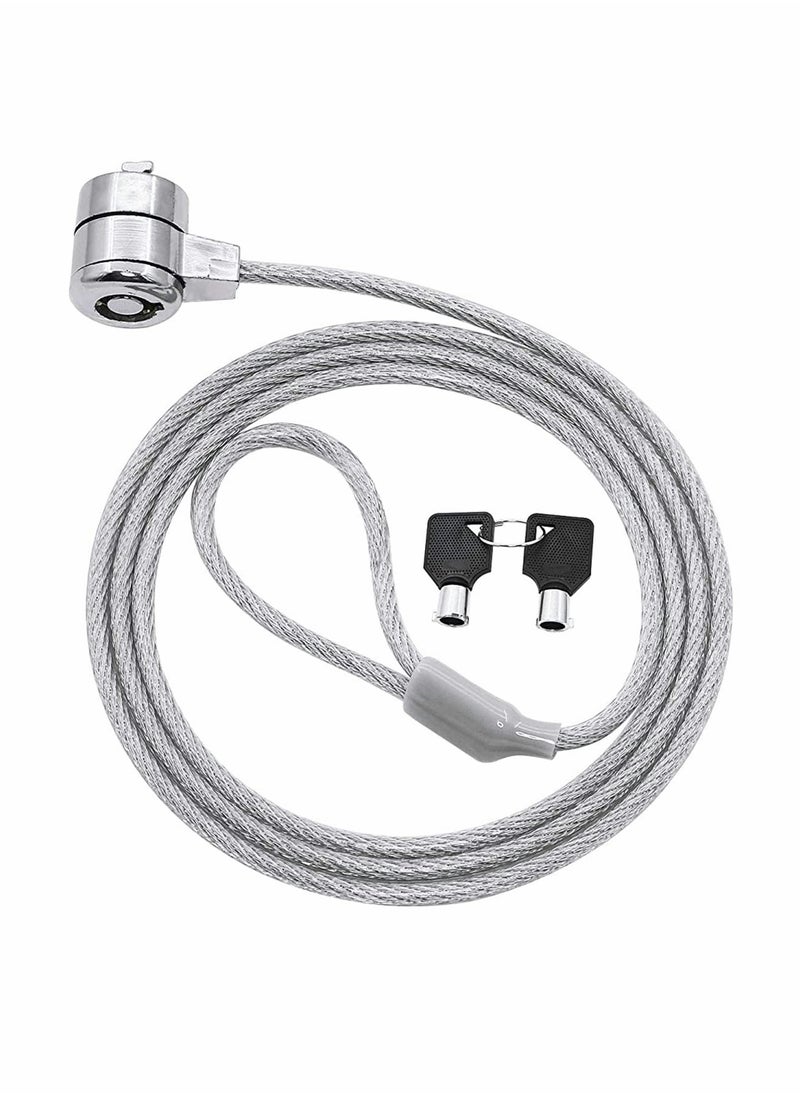 KASTWAVE - Laptop Lock 1.2M Universal Laptop Notebook Combination Lock Security Cable Office Dormitory Meeting Study Room Security Lock for Most Notebooks Desktops Projectors LCD Key Lock with 2 Keys - Image 1