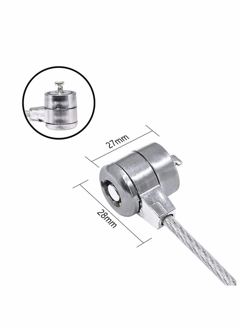 KASTWAVE - Laptop Lock 1.2M Universal Laptop Notebook Combination Lock Security Cable Office Dormitory Meeting Study Room Security Lock for Most Notebooks Desktops Projectors LCD Key Lock with 2 Keys - Image 1