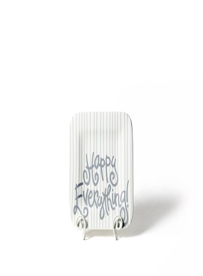 Happy Everything Stone Skinny Stripe Mini Platter - Image 2