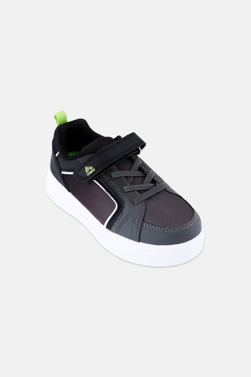 RBX Kids Boy Velcro Closure Outdoor Shoes, Dark Grey - Image 1