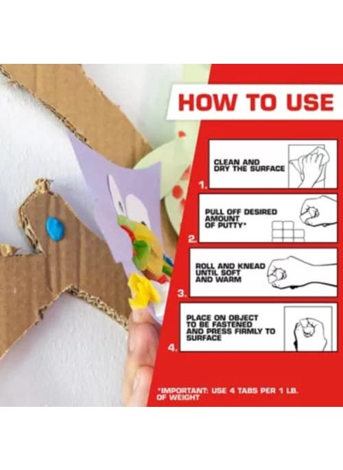 Loctite Loctite Fun-Tak Mounting Putty, 2 oz, 1, Wallet  - Image 2