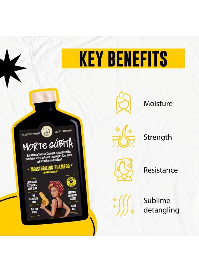 Lola from Rio Liquid Moisturizing Shampoo With Aloe Vera & Coconut Oil - Gently Cleanses, Hydrates & Repairs Damaged Hair Without Stripping Natural Oils (300 Ml) - Image 3