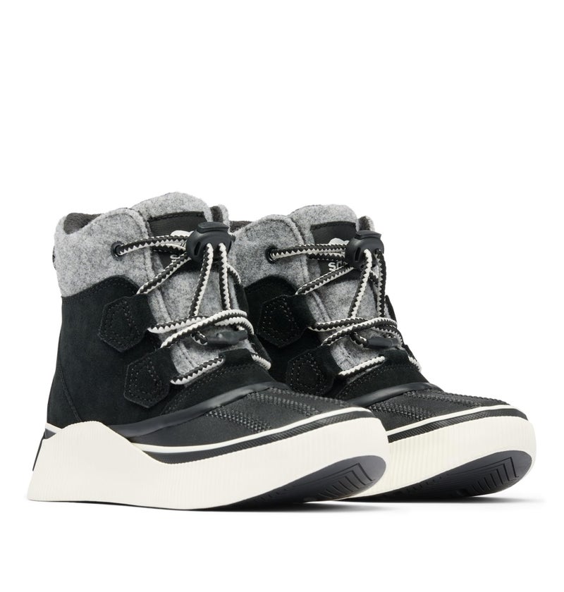 SOREL Children's Out N About lV Chillz Waterproof Boot - Black, Chalk - 3 - Image 2