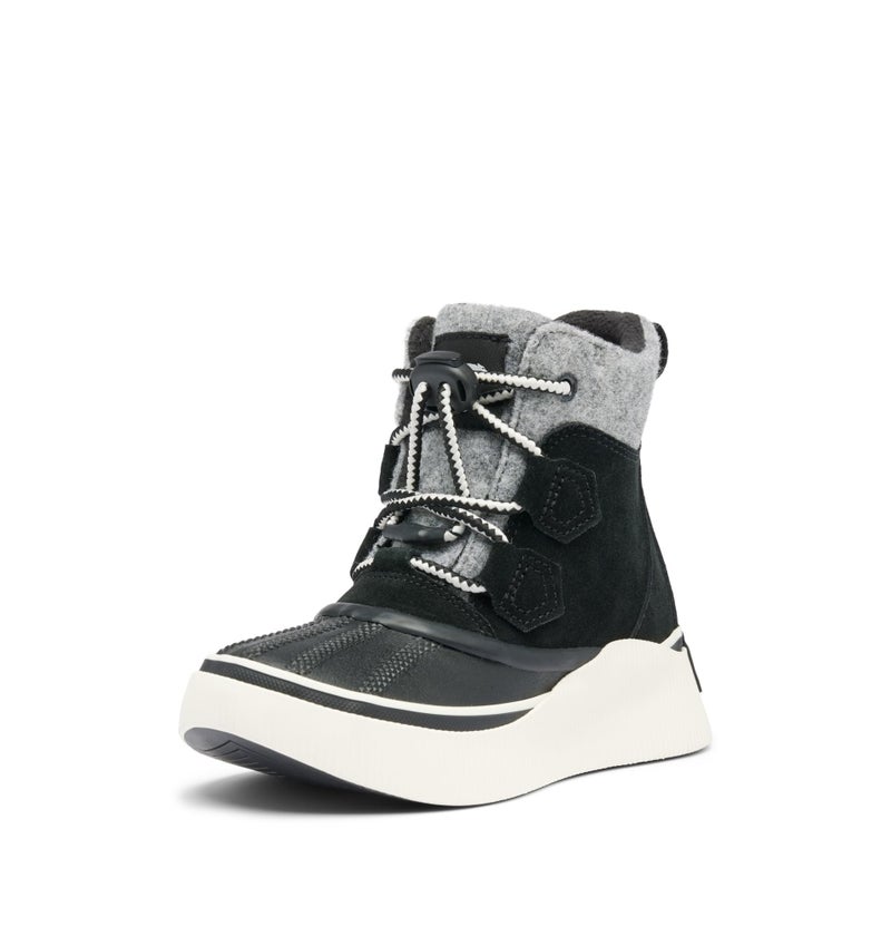 SOREL Children's Out N About lV Chillz Waterproof Boot - Black, Chalk - 3 - Image 1