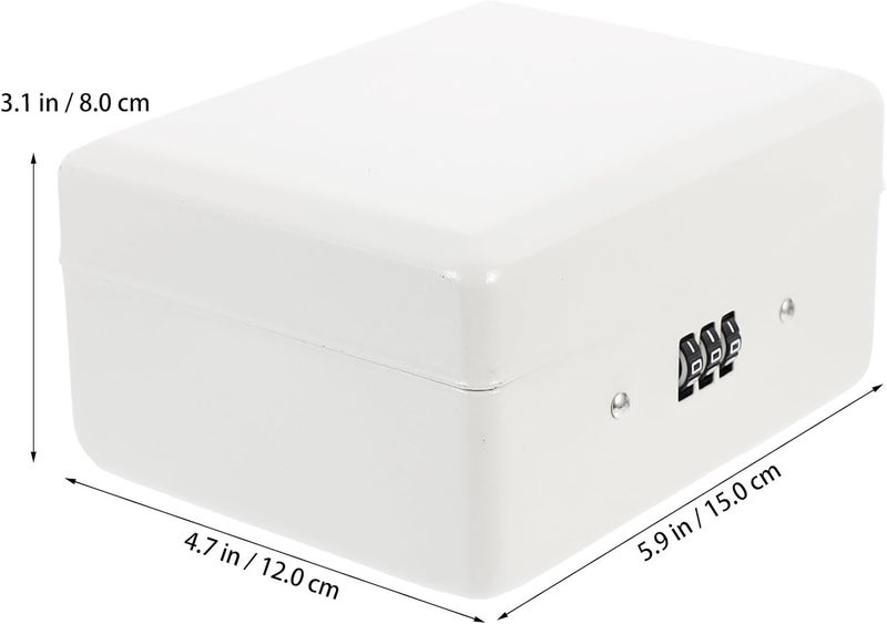 ABOOFAN Wall Mounted Key Management Box with 6-Slot Code Lock White Key Security Cabinet for Home and Office and Organization - Image 3