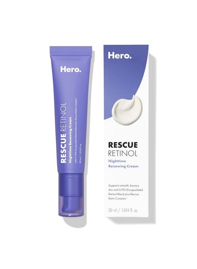Hero Cosmetics Rescue Retinol Nighttime Renewing Cream Helps With The Look Of Uneven Texture And Postblemish Marks Gentle Nondrying Formula Introduction Retinol Safe For Sensitive Skin (30 Ml)  - Image 2