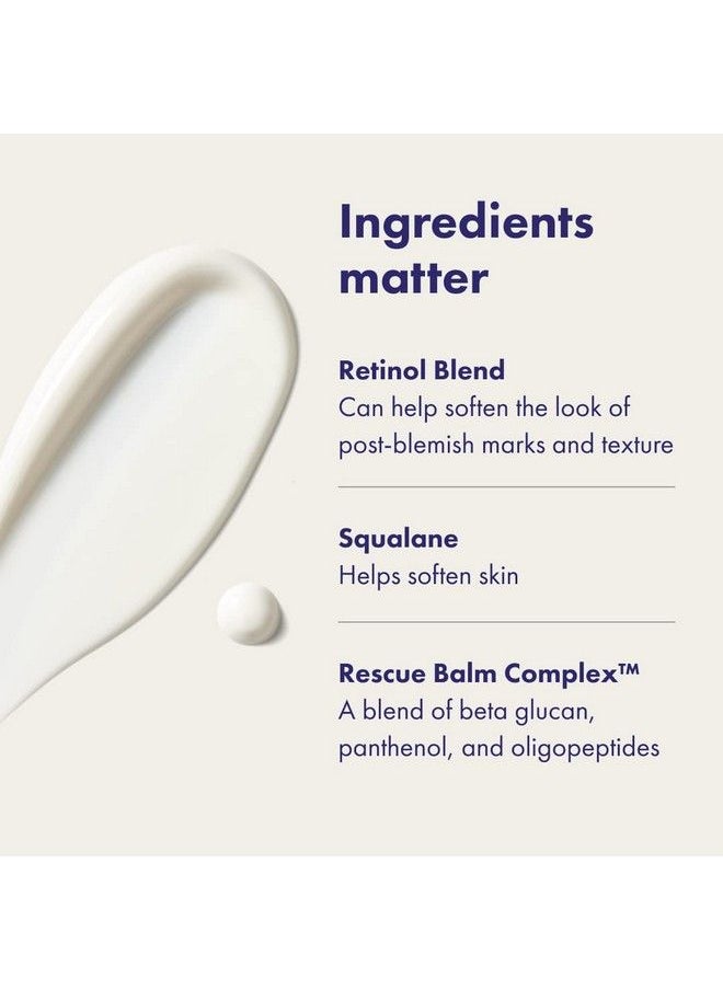 Hero Cosmetics - Rescue Retinol Nighttime Renewing Cream Helps With The Look Of Uneven Texture And Postblemish Marks Gentle Nondrying Formula Introduction Retinol Safe For Sensitive Skin (30 Ml) - Image 1