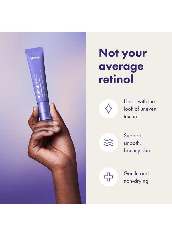 Hero Cosmetics Rescue Retinol Nighttime Renewing Cream Helps With The Look Of Uneven Texture And Postblemish Marks Gentle Nondrying Formula Introduction Retinol Safe For Sensitive Skin (30 Ml)  - Image 5