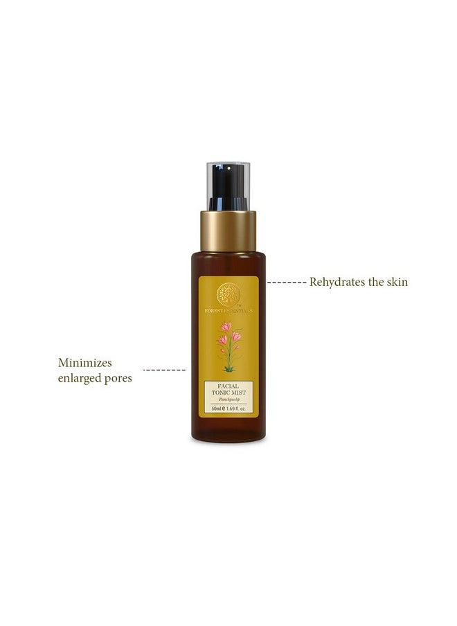 Forest Essentials Travel Size Facial Tonic Mist Panchpushp Refreshing Face Toner For Pore Tightening And Hydration Alcoholfree Toner For Glowing Skin 50 Ml  - Image 3