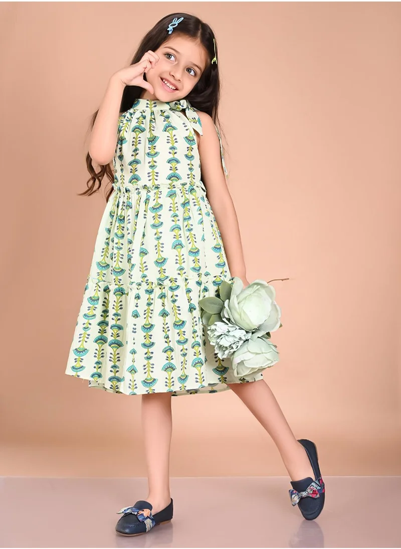 LILPICKS Printed Fit n Flare Dress