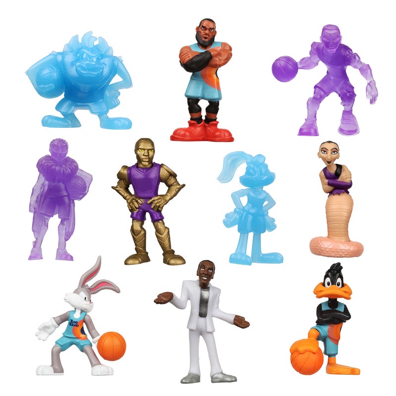 Space Jam Moose Toys : A New Legacy - 2 Collectible 10 Pack Mini Figures with Basketball Bases |  Exclusive, Multicolor (14616) - Image 1