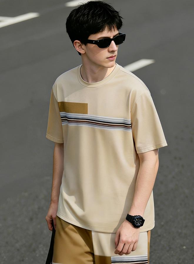 تايك تو مجموعة من تيشيرت بياقة دائرية وشورت للرجال - Image 4