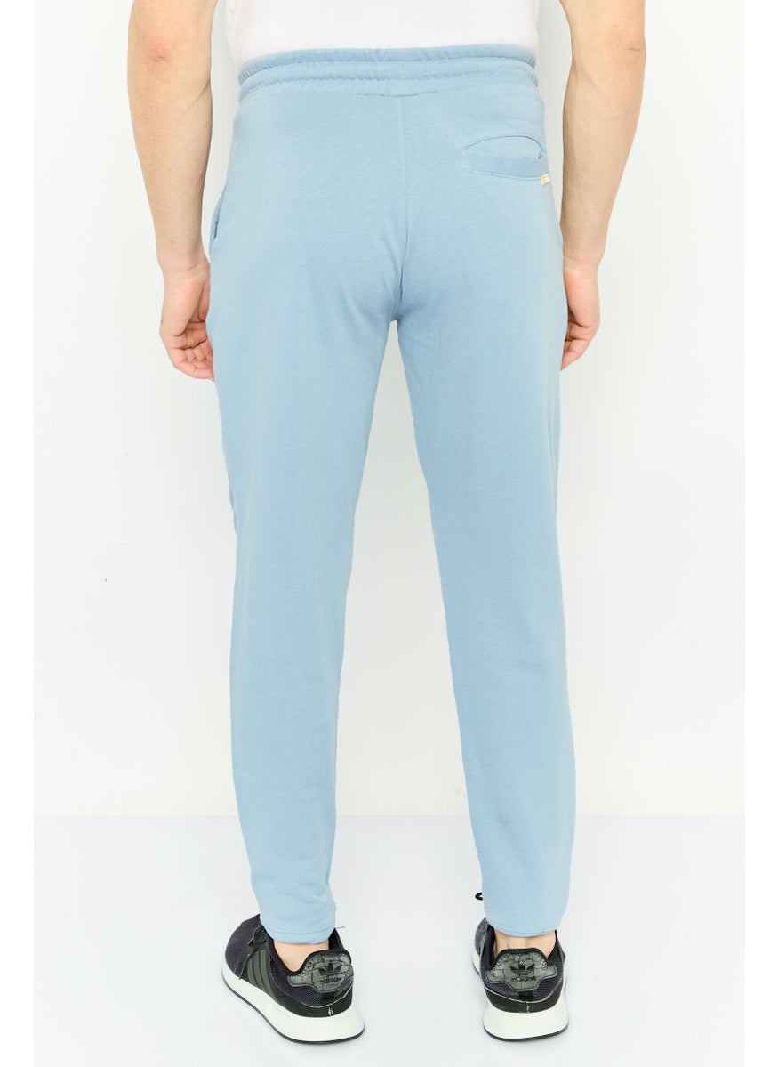 Gazzarrini - Men Regular Fit  Brand Logo Joggers Pant, Slate Blue - Image 1
