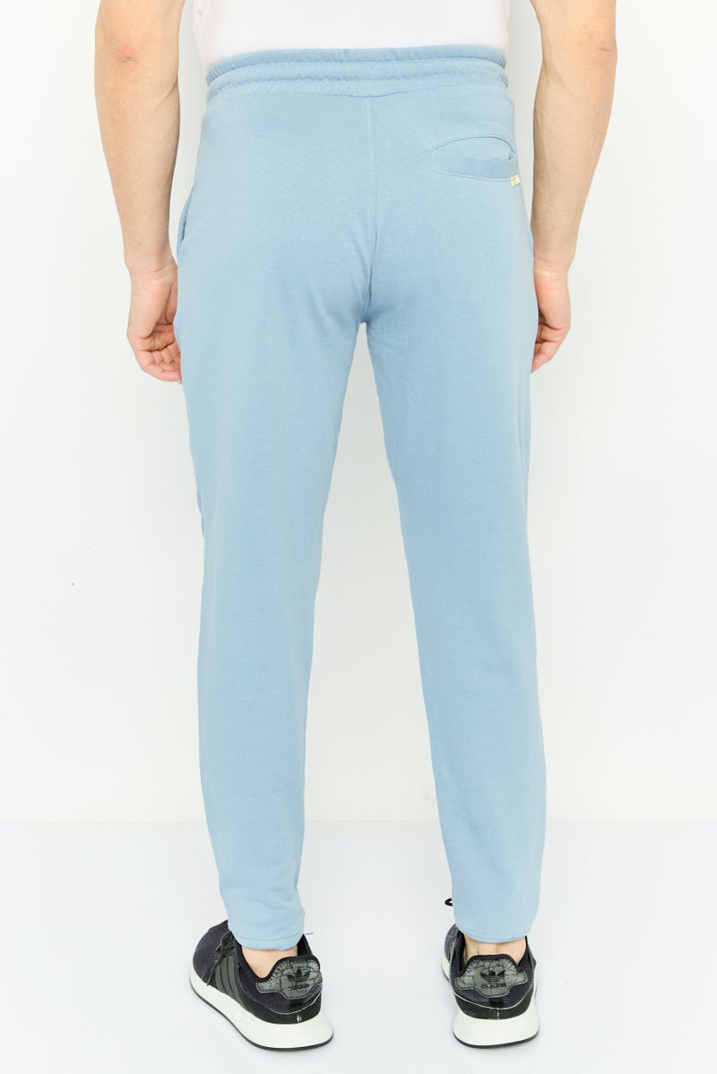 Gazzarrini Men Regular Fit  Brand Logo Joggers Pant, Slate Blue  - Image 4