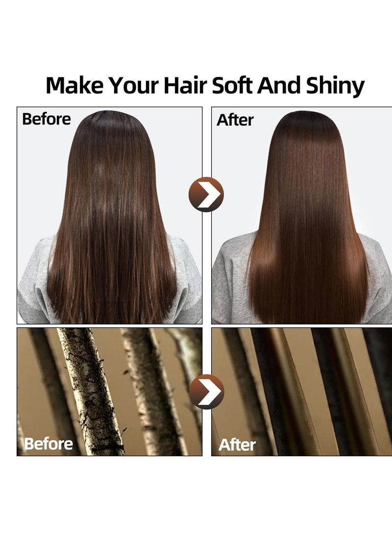 DBEAUTYM Collagen Hydrating Hair Mask Keratin Hair Serum,Natural Deep Conditioner Hair Mask,Moisturizing Hair Oil for Split Ends, Hair Styling Serum for Frizzy & Dry Hair,Keratin Styling Oil Capsules  - Image 4