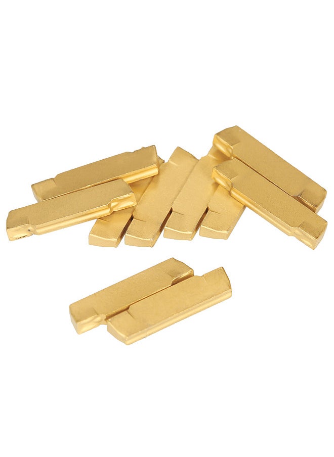 Generic - 10pcs/box MGMN200-G 2mm Width Carbide Inserts for MGEHR/MGIVR Lathe Grooving Cut-Off Tool - Image 1