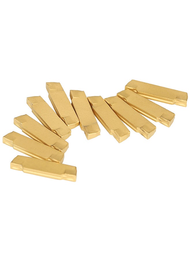 Generic - 10pcs/box MGMN200-G 2mm Width Carbide Inserts for MGEHR/MGIVR Lathe Grooving Cut-Off Tool - Image 1