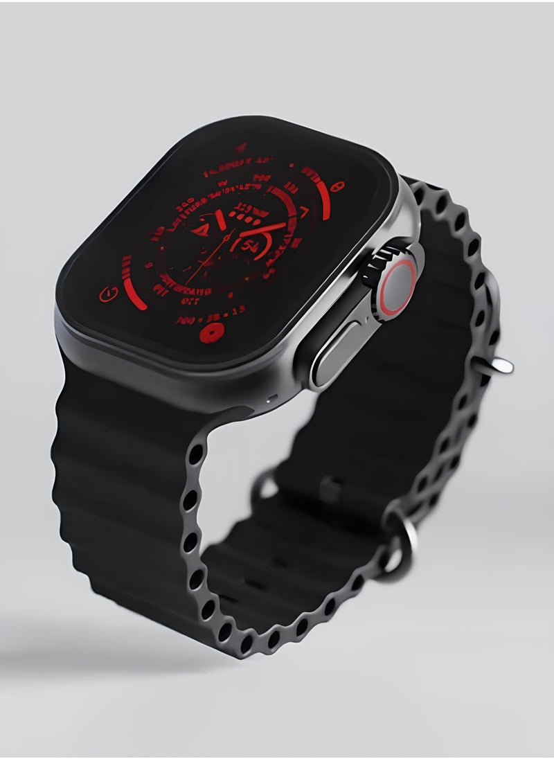 G-Tab - G-Tab Smart Watch Bluetooth Watch Wireless Charger Amoled 2.02 Inch HD Full Screen Display Smartwatch Ultra With Dual Watch Strap for Men and Boys - Image 1