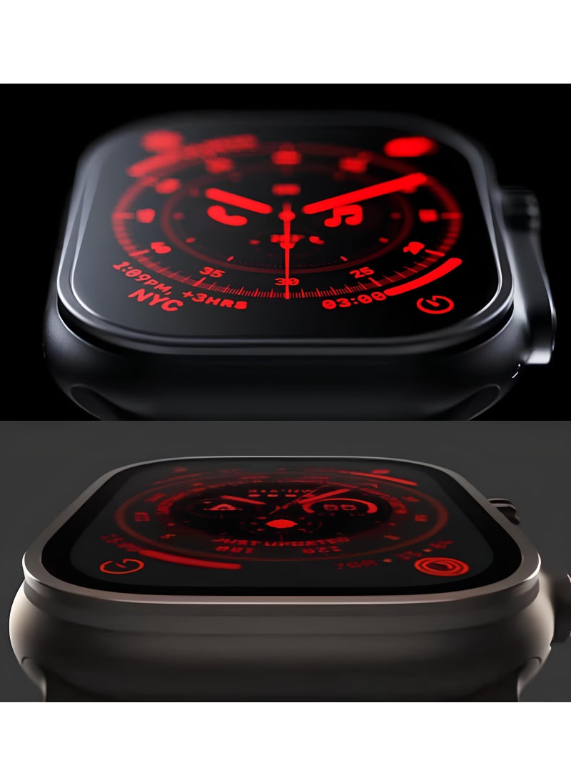 G-Tab - G-Tab Smart Watch Bluetooth Watch Wireless Charger Amoled 2.02 Inch HD Full Screen Display Smartwatch Ultra With Dual Watch Strap for Men and Boys - Image 1