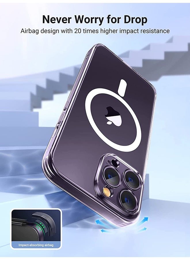 Ugreen iPhone 14 Pro Case MagSafe (MagU), Revolutionary iCrystal Tech Clear Cover, MIL-Grade Protection, Anti-Scratch, Camera Protective, Magnetic Transparent Slim iPhone 14 Pro 6.1 inch Accessories - Image 2