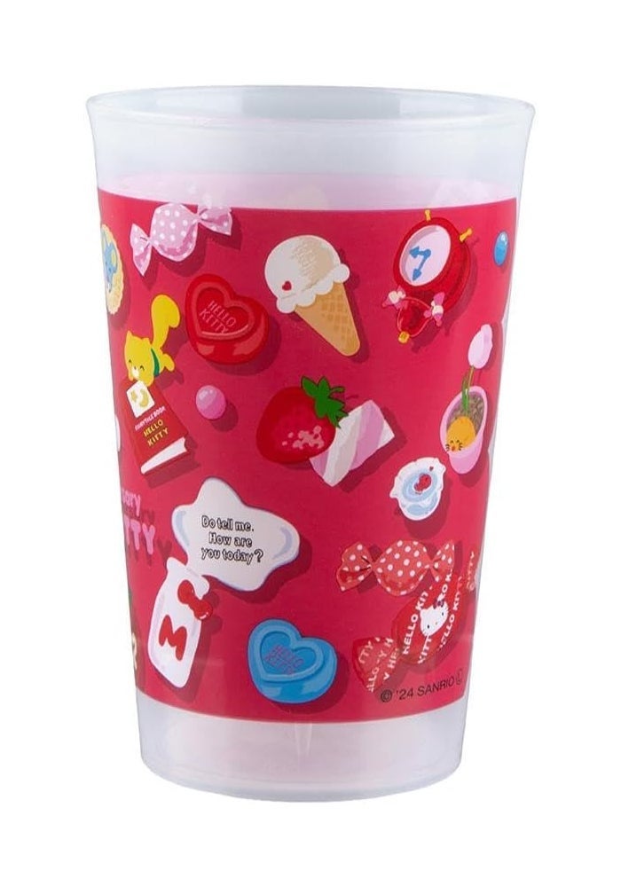 Hello Kitty 50th Anniversary Tumbler – Red – Reusable Plastic Travel Cup for Drinks, Home & On-the-Go Use - Image 2