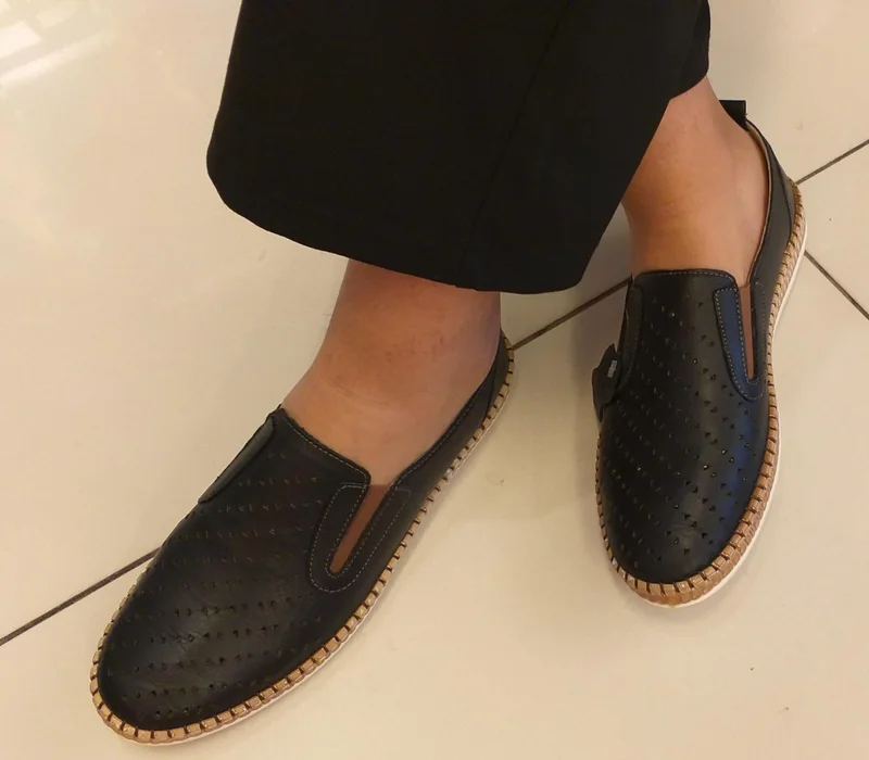 Bulldozer 231746 Women's Genuine Leather Laser Comfort Shoes