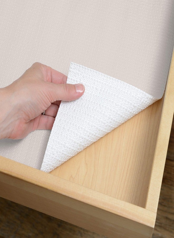 Con-Tact Brand Solid Grip Prints Non-Adhesive Non-Slip Shelf and Drawer Liner, 12-Inches by 5-Feet, Almond (05F-C6B61-06) - Image 3