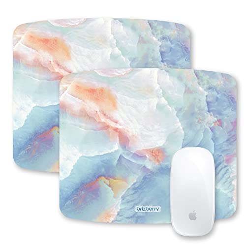 ARTBRIZ® Brizberry Art-Pro Mouse Pad, Optimised for Speed and Precision, Premium Anti Skid Rubber Base, for Office Desktop Laptop PC Mac, 240mm x 240mm x 3mm (307CS - Pack of 2) - Image 1