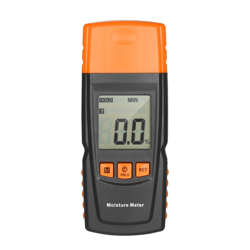 Digital Wood Meter Firewood Water Content Analyzer Humidity Tester Detecting 4 Tree Species for Woodworking Lumber Timber - Image 1