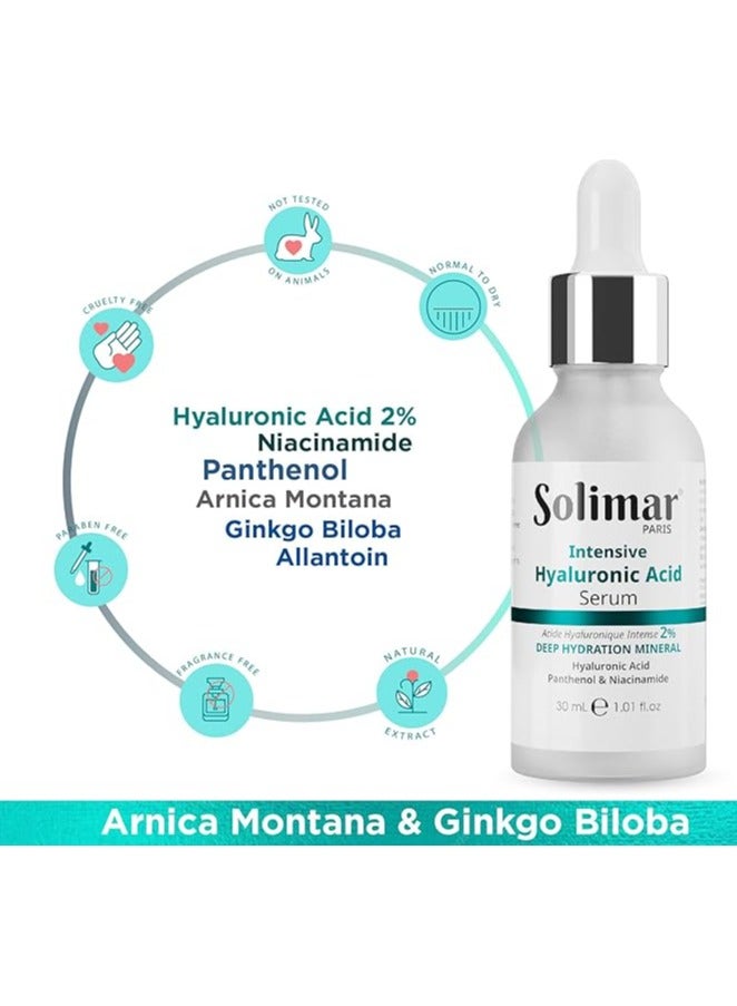Solimar Paris Hyaluronic Acid Serum – Intense Hydration & Skin Plumping Booster, 30ml - Image 3