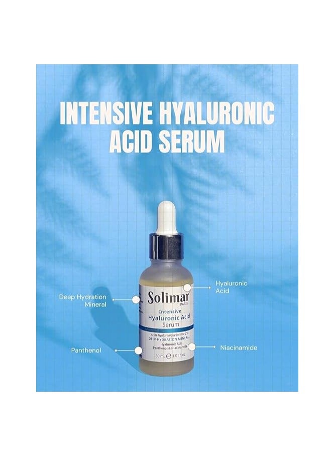Solimar Paris Hyaluronic Acid Serum – Intense Hydration & Skin Plumping Booster, 30ml - Image 5