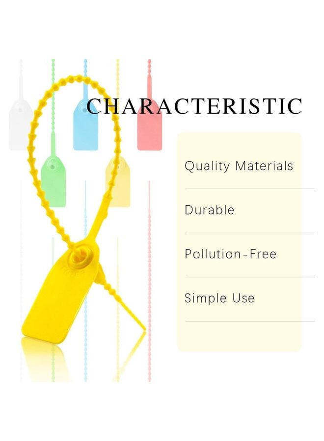 105 قطعة من علامات السوستة، روابط سحابية أمنية ذاتية القفل، علامات ختم بلاستيكية قابلة للسحب لطفايات الحريق، علامات بلاستيكية برباط سحابي، أحمر أصفر أزرق أخضر أبيض - Image 4