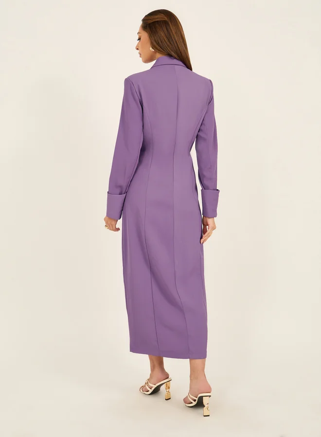 Styli Double Breasted Maxi Dress