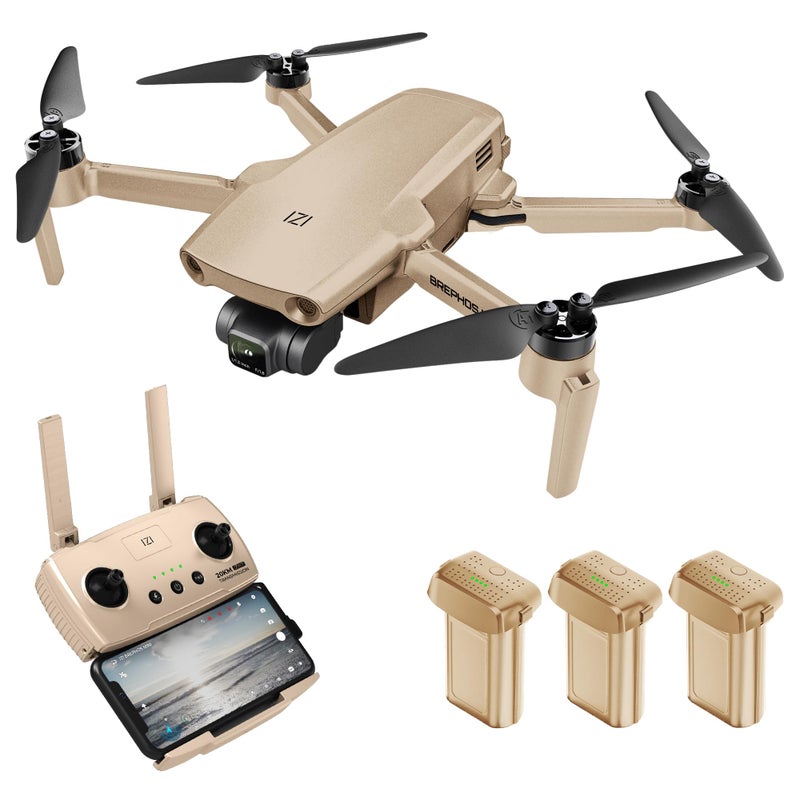 IZI Brephos Mini Nano Drone Fly More Combo with 4K HDR Camera, Under 249g Lightweight Design, 20km IZI R7 Transmission, True Vertical Shooting, Advanced Tracking & Smart RTH with 3 Batteries for Extended Flying - Image 1