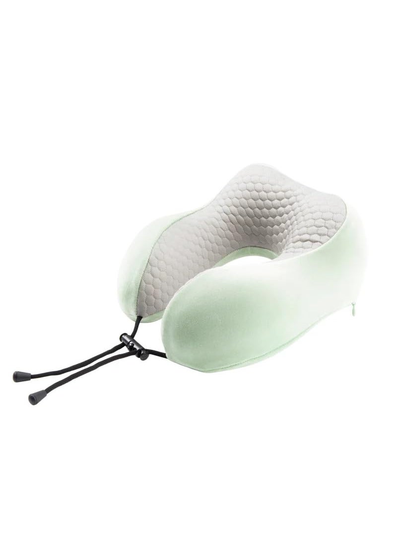 it Luggage it luggage Memory Foam Travel Neck Pillow Mint Green Weightless Breathable Fabric with Snap Closure  - Image 1