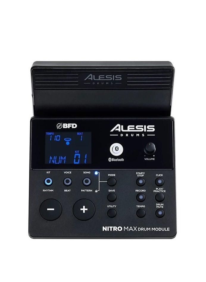 Alesis - Alesis Nitro Max 8-Piece Electronic Drum Kit with Mesh Heads and Bluetooth - Image 1