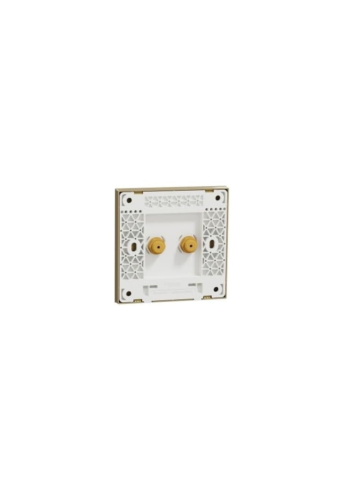 Schneider Electric AvatarOn C 2 Gang TV Socket - Wine Gold - Image 4