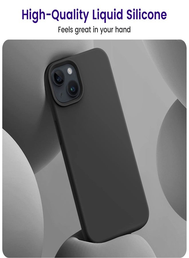 اوتوفلاي جراب هاتف OTOFLY مصمم خصيصًا لهاتف iPhone 13، جراب سيليكون مقاوم للصدمات، نحيف ورفيع لهاتف iPhone 13 مقاس 6.1 بوصة (أسود) - Image 4