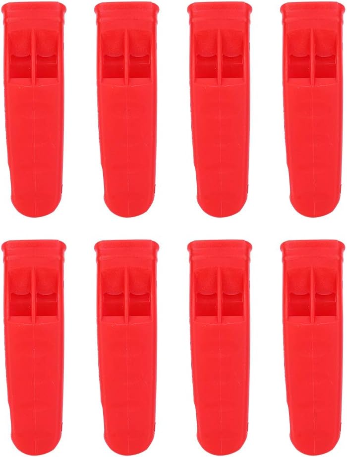 woobles Dual Frequency Whistle, Whistle Long Distance High Pitch Small Size and Lightweight Bright Colour with 8 Pcs for Life Vest Outdoor Survival, Life Saving- - Image 3