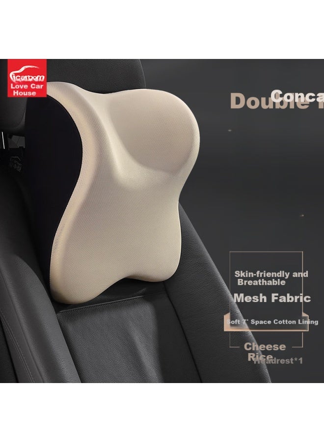Icaroom Car Headrest And Lumbar Support, In-car Lumbar Support, Car Seat Headrest Neck Pillow, Back Support Cushion, Waist Pad, Lumbar Support - Image 3