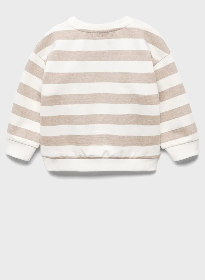 MANGO Infant Striped Sweatshirt
