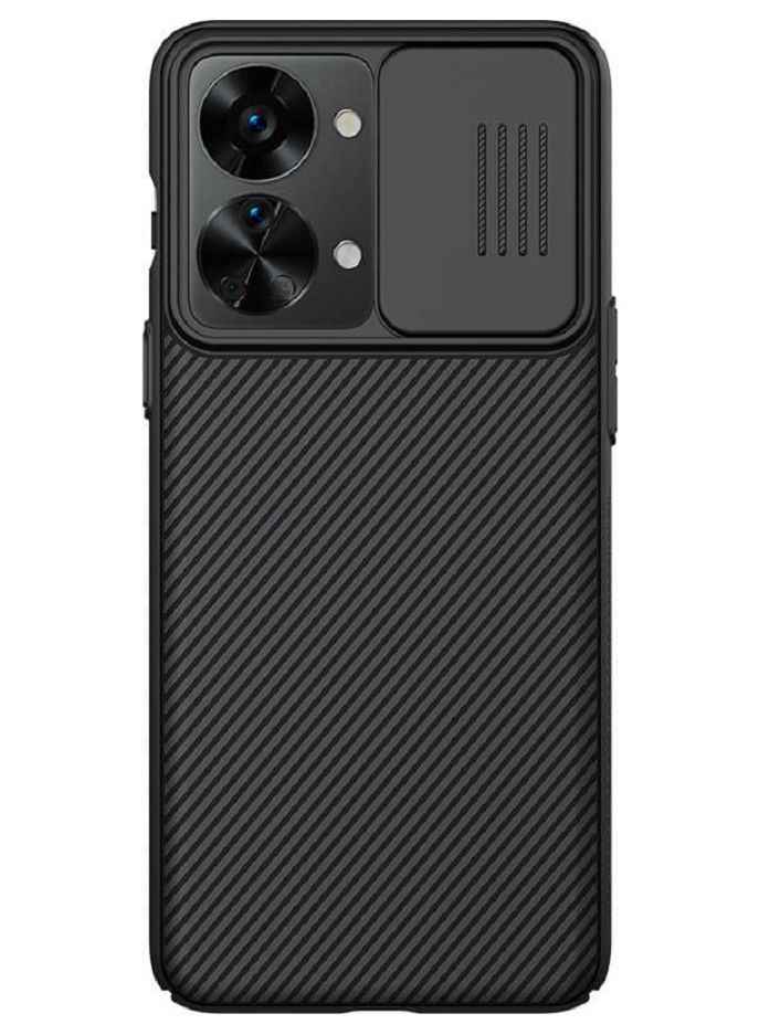 Nillkin For Oneplus Nord 2T 5G Case, Nillkin Oneplus Nord 2T 5G Camera Protection Case | Slide Camera Cover | Slim Stylish | Anti Slip | Scratchproof Shockproof Protective Case for Oneplus Nord 2T 5G  - Black - Image 1