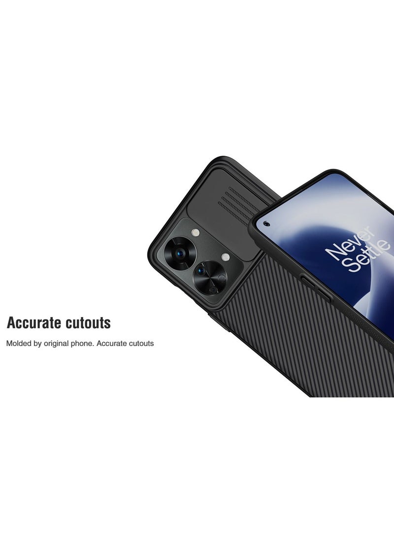 Nillkin For Oneplus Nord 2T 5G Case, Nillkin Oneplus Nord 2T 5G Camera Protection Case | Slide Camera Cover | Slim Stylish | Anti Slip | Scratchproof Shockproof Protective Case for Oneplus Nord 2T 5G  - Black - Image 5