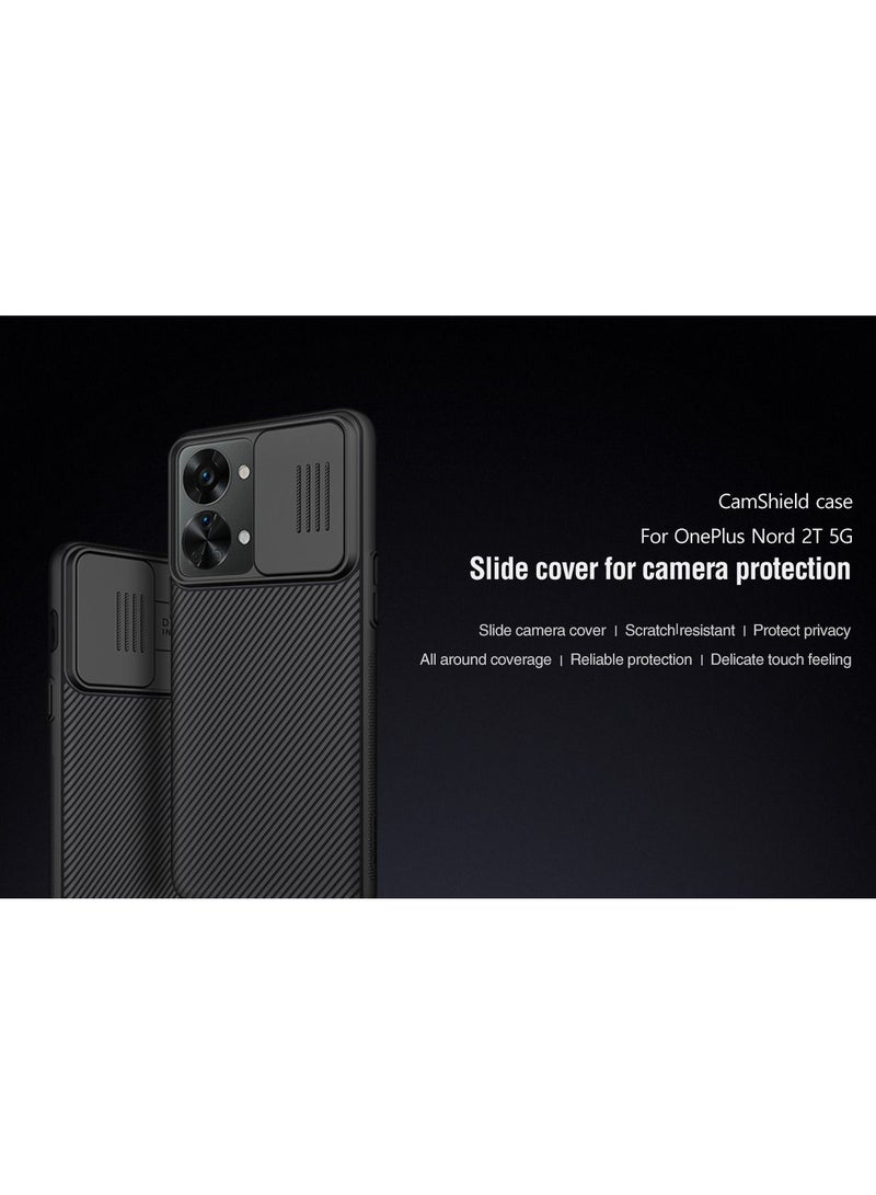 Nillkin For Oneplus Nord 2T 5G Case, Nillkin Oneplus Nord 2T 5G Camera Protection Case | Slide Camera Cover | Slim Stylish | Anti Slip | Scratchproof Shockproof Protective Case for Oneplus Nord 2T 5G  - Black - Image 2