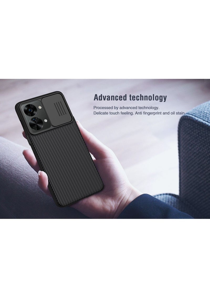 Nillkin For Oneplus Nord 2T 5G Case, Nillkin Oneplus Nord 2T 5G Camera Protection Case | Slide Camera Cover | Slim Stylish | Anti Slip | Scratchproof Shockproof Protective Case for Oneplus Nord 2T 5G  - Black - Image 4
