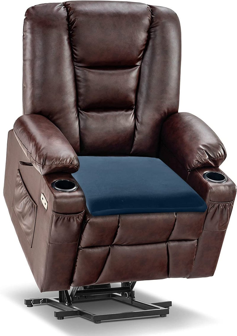 Sigmat Recliner Cushion for Elderly with Memory Foam 20x20x3 Inches Large Square Seat Cushion for Recliner Chair, Floor Pillow, Truck Seat Cushion Navy - Image 2
