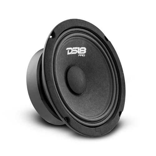 DS18 PROGM6 Loudspeaker 65 Midrange Black Steel Basket 480W Max 140W RMS 8 Ohms Premium Quality Audio Door Speakers for Car or Truck Stereo Sound System 1 Speaker - Image 1